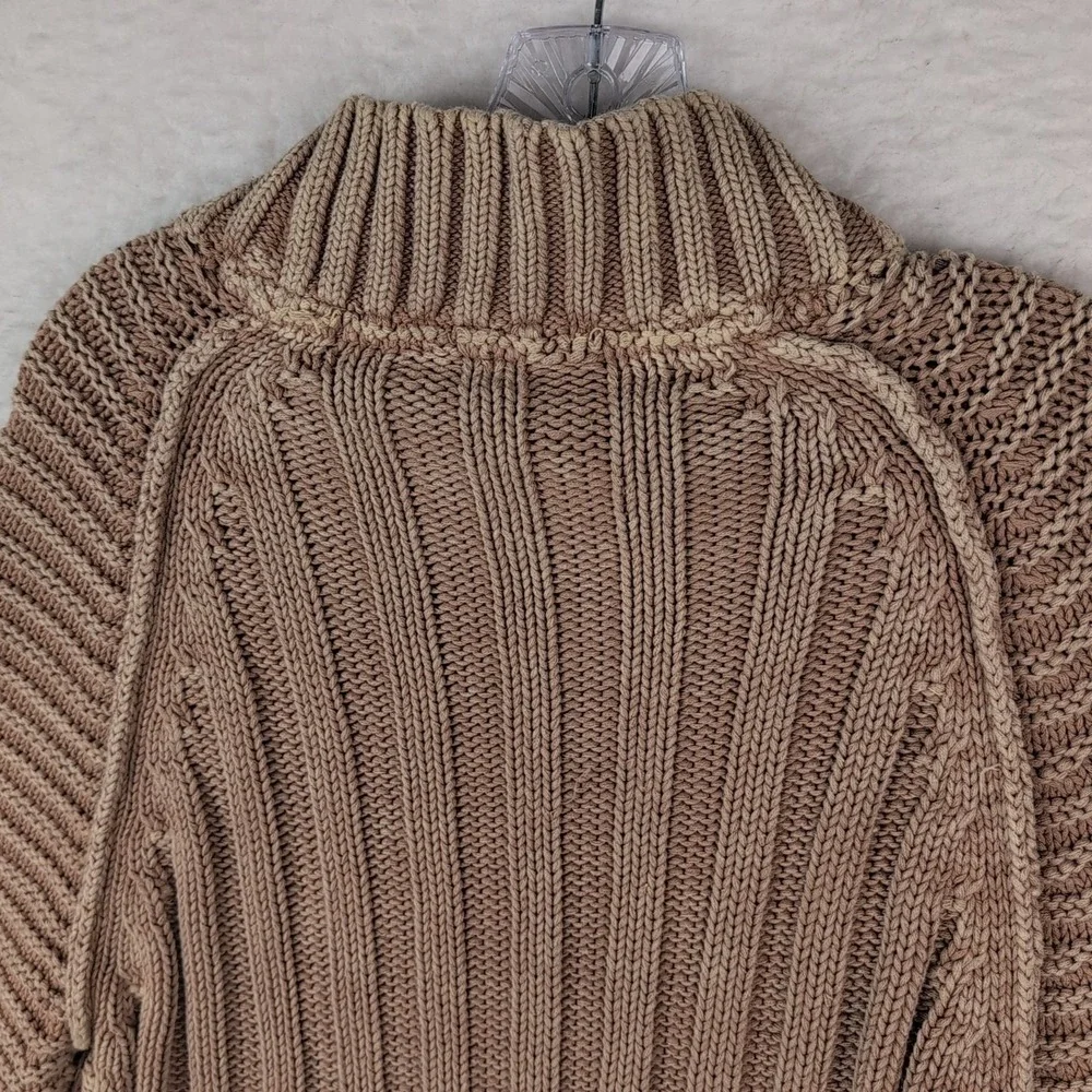 Free People Sweetheart‎ Sweater Women's Small Cotton Sandcastle Slouchy